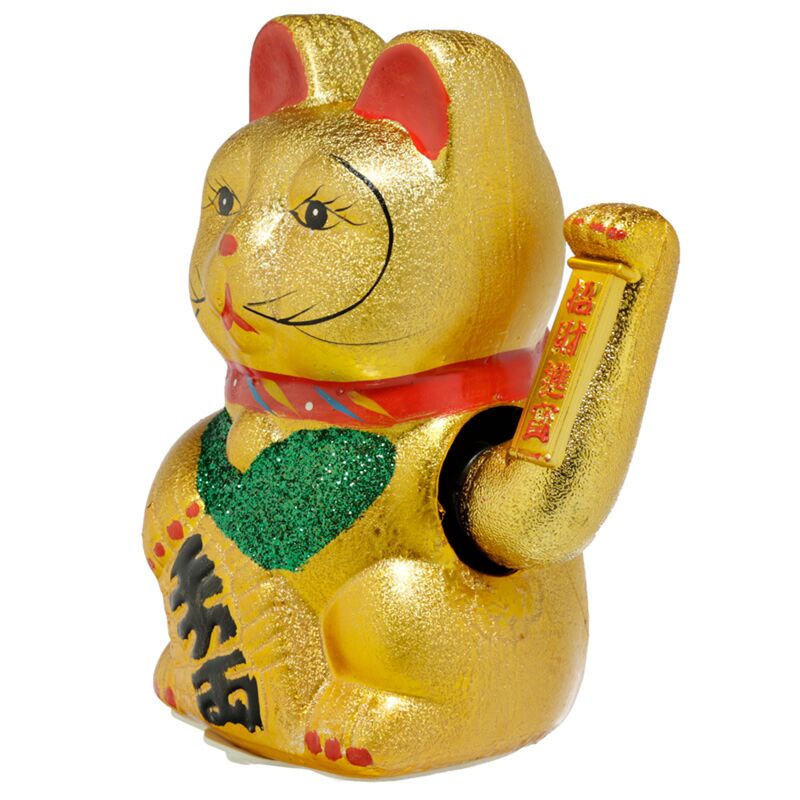 Øjne åbne 21 cm maneki neko lucky cat