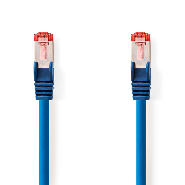 Nedis cat6 netværkskabel | rj45 han | rj45 han | sftp | 15,0m | runde | lszh | blå | tag - ccgl85221bu150