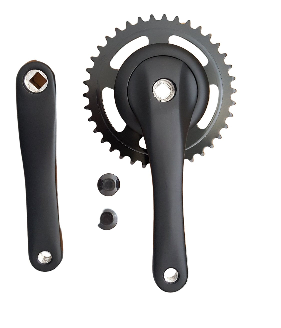 Crank Set 38t Nexus alu Matt Black Flat 1. type