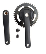 Crank Set 38t Nexus alu Matt Black Flat 1. type