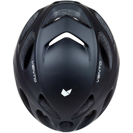 Kattelignende racerhjelm vento størrelse s 52-54cm sort mat