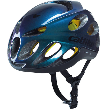 Kattelignende racerhjelm Vento Mips størrelse L 58-60cm satin kamæleon