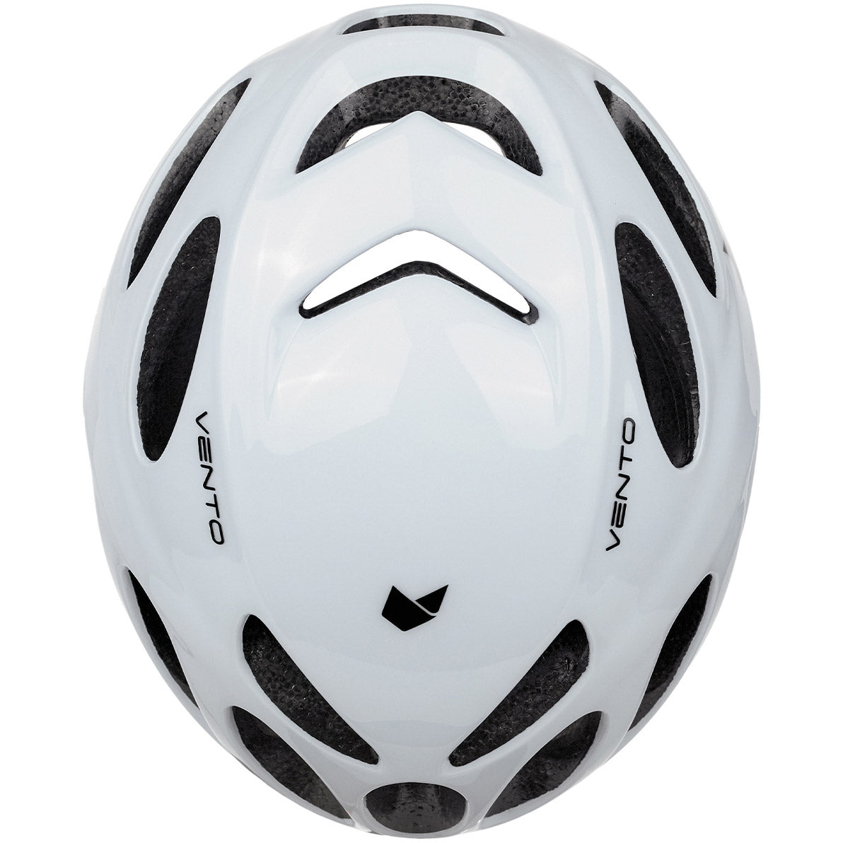 Kattelignende racerhjelm vento str. l 58-60cm hvid glans