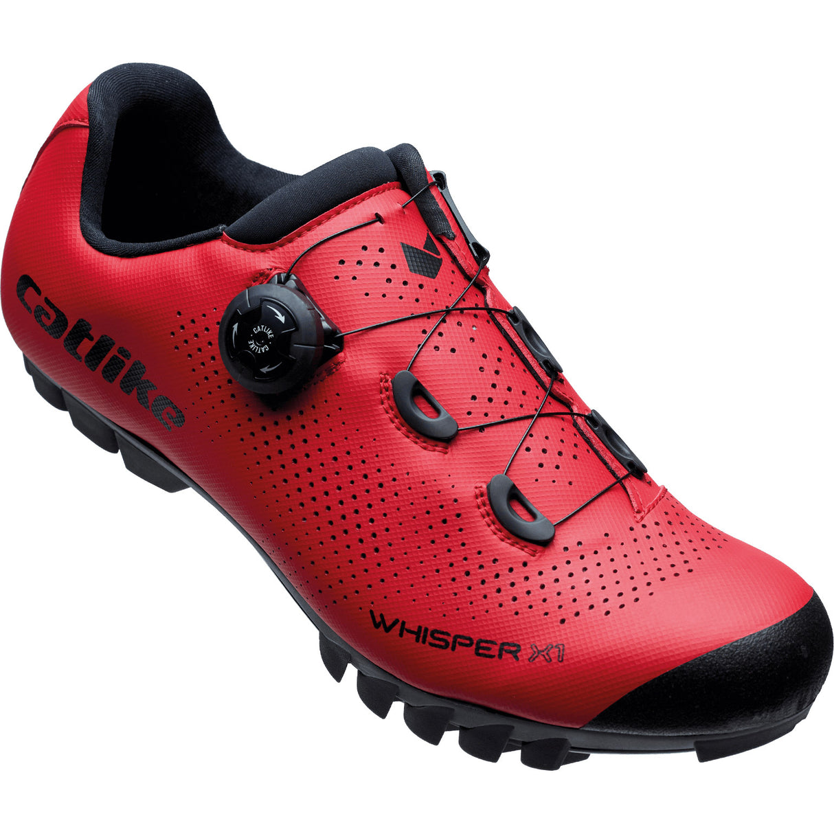 Catlike mtb sko whisper x1 mtb nylon str. 46 rød