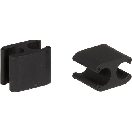 Elvedes kabelclips duo 5,0+2,5 mm di2 sort (10 stk)