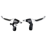 Tektro CL530TS+CL533RT Rollerbrake Brake Handle Set 4-finger sort satin med klokke (hængende pakke)