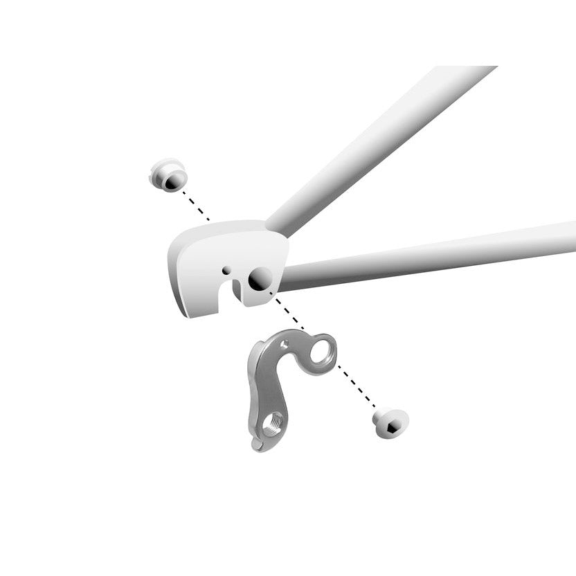 Union Derailleurpad GH-090 med skruesæt M8X0.75