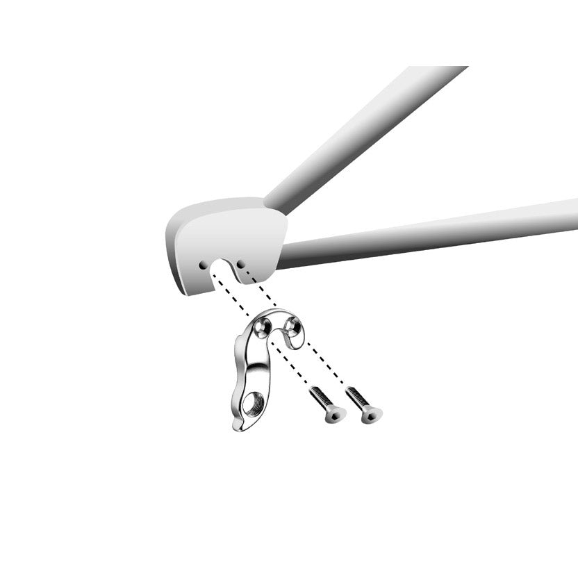 Union Derailleurpad GH-135 med skruesæt M4x0.7
