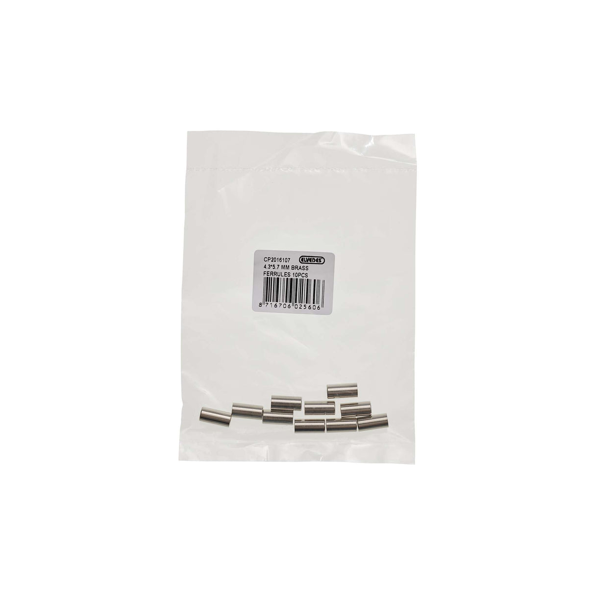 Elvedes kabelhat 4,3-5,7 mm messing (10st)
