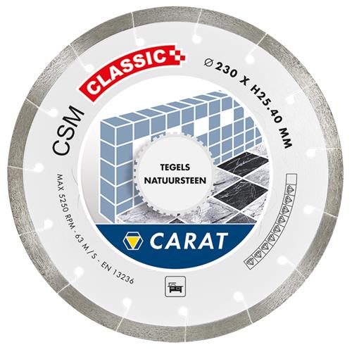 Carat diamantsavklinge ø200x25,4 csm klassiske fliser