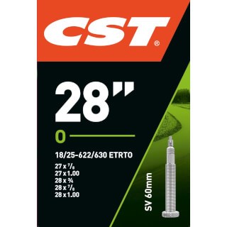 CST Inner Tube SV15 Race 28 tommer 18 25-622 SV 60 mm Ekstra lang 071505