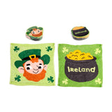 Irish lucky leprechaun trefoil kompakt rejsehåndklæde