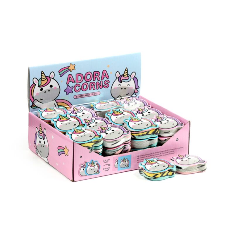 Adoracorns unicorn kompakt rejsehåndklæde