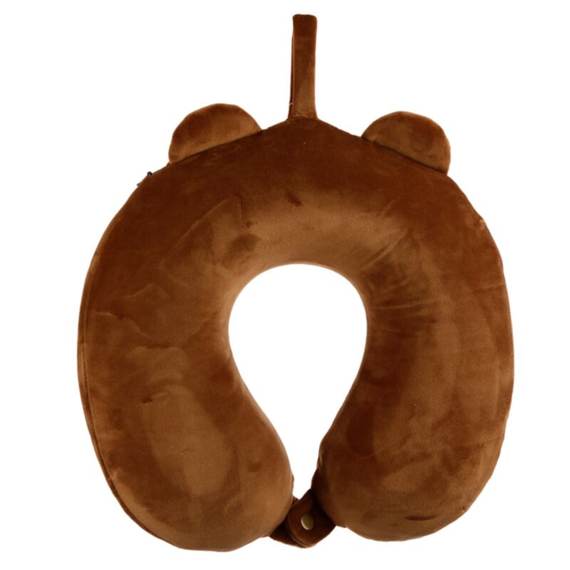 Relaxeazzz bear plys nakkepude med memory skum