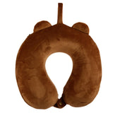 Relaxeazzz bear plys nakkepude med memory skum