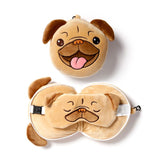 Ty relaxeazzz mops rund plys rejsepude sovemaske