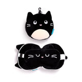 Ty relaxeazzz feline fine round travel pillow sleep mask