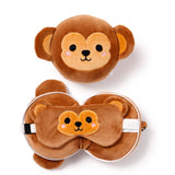 Ty relaxeazzz monkey rund rejsepude sovemaske