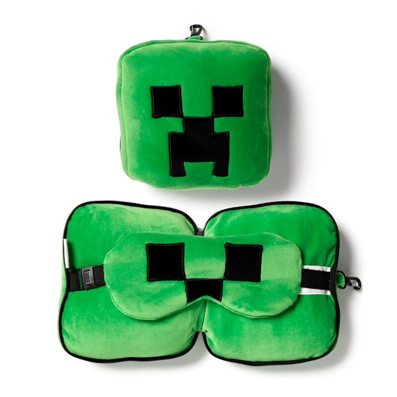 Union relaxeazzz minecraft creeper rund rejsepude sovemaske