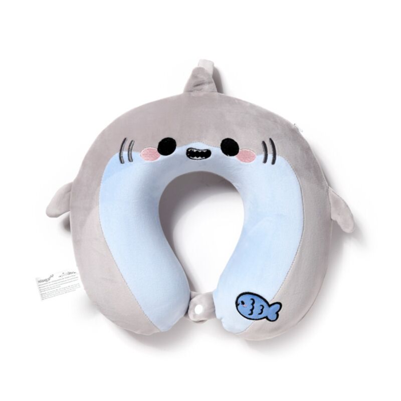 Relaxeazzz archie the shark adoramals plys nakkepude med memory skum