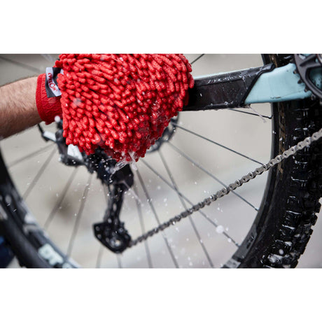 Vask handskemikrofiber rød