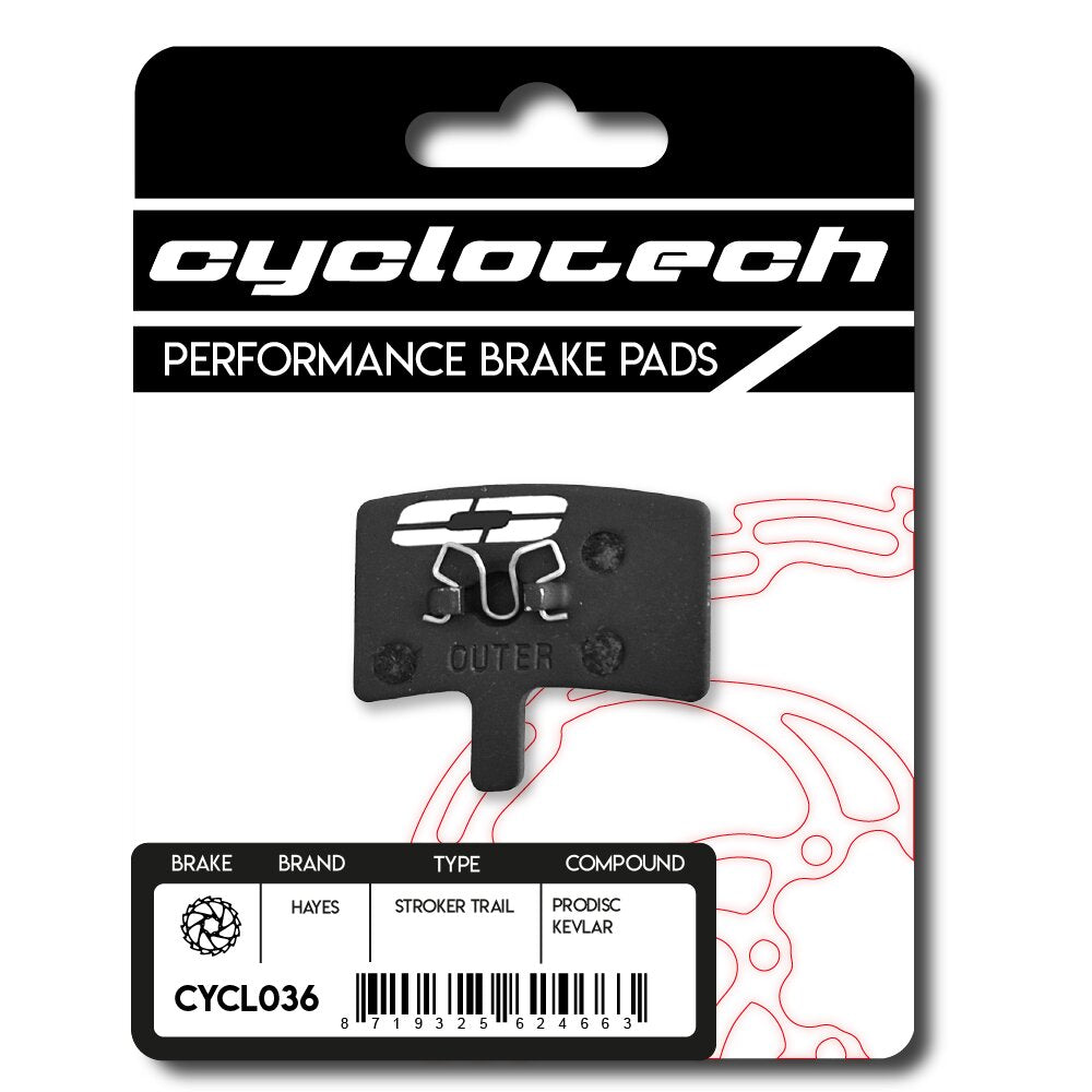 Cyclo tech schijfremblok prodisc kevlar hayes stroker trial