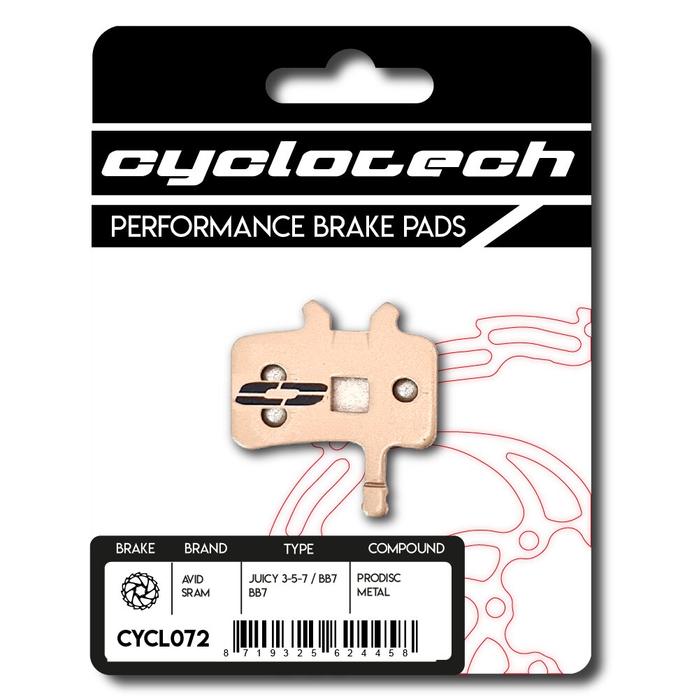 Cyclo tech schijfremblok prodisc metal avid juicy