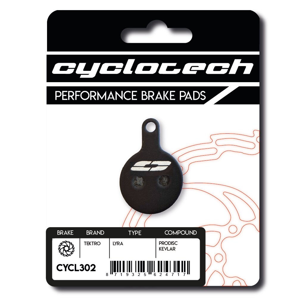 Cyclo tech schijfremblok prodisc kevlar tektro lyra