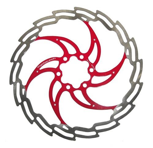 Cyclo tech remschijf prodisc ninja 203 mm, rood