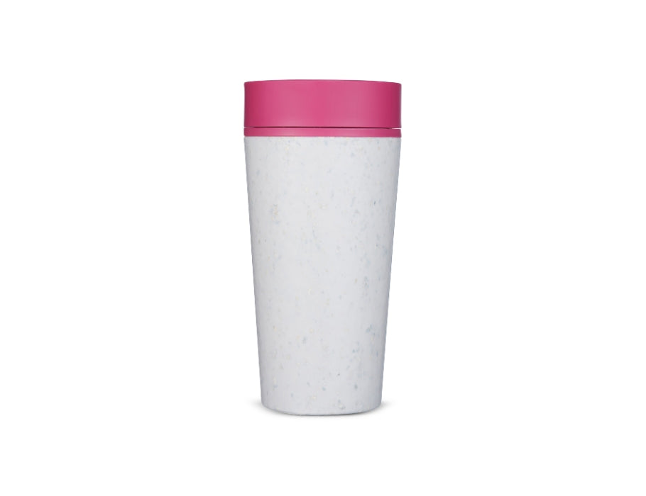 Cirkulær co. kaffekop - cirkulær kop - grå pink - 340 ml