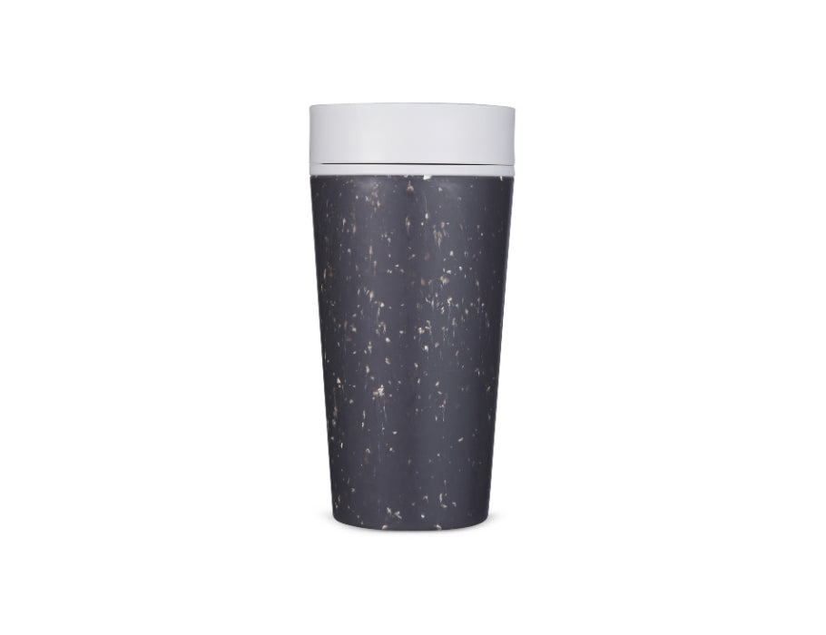 Cirkulær co. kaffekop - cirkulær kop - sort og hvid - 340 ml