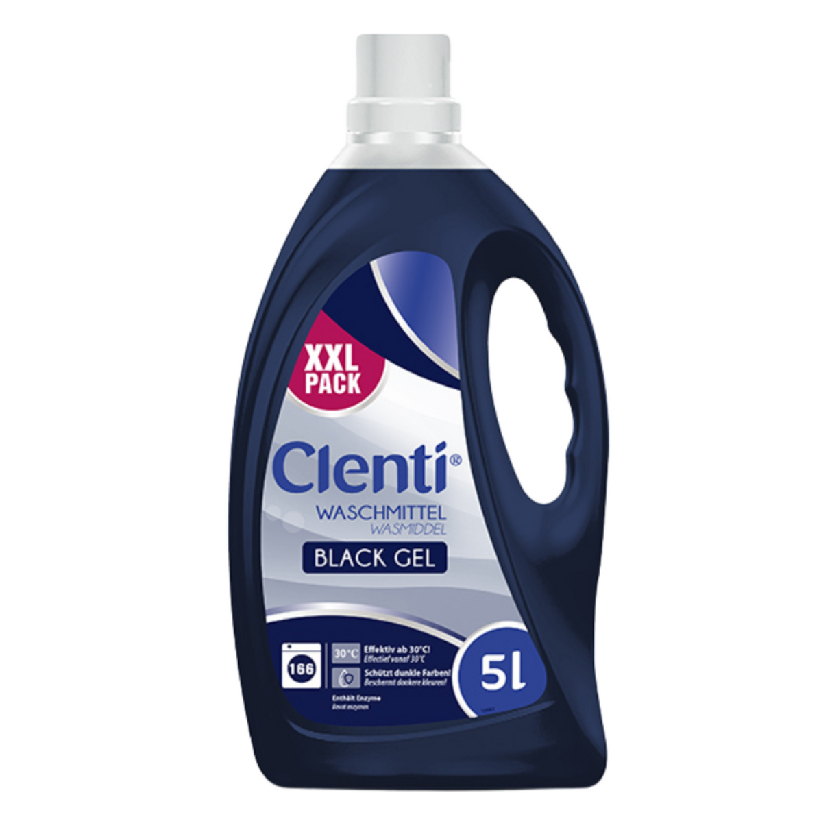 Clenti sort gel vaskemiddel (2x 5l)