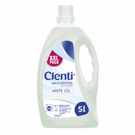 Clenti hvid gel vaskehandske (2x 5l)