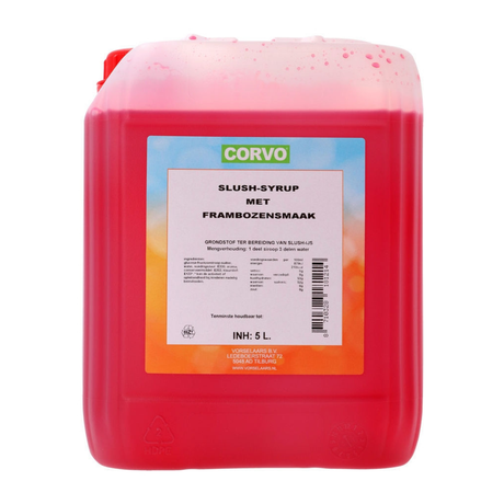 Corvo slush sirup hindbær (5 liter)