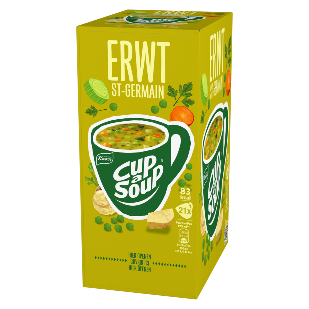 Knorr kop-en-suppe-ært (21x 175 ml)