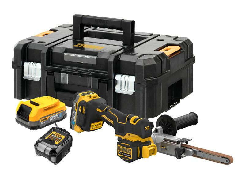 Dewalt stripmolen 18v dcm200e2t 2x1,7ah powertack tstak