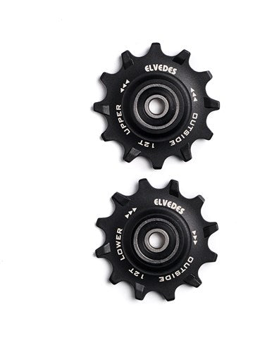 Elvedes Derailleur hjul rustfrit stål 12t 11v forseglet smalle bred
