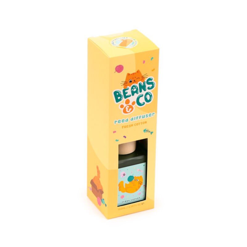 Beans co cats frisk bomuld 100ml duftstænger hjemmeparfume