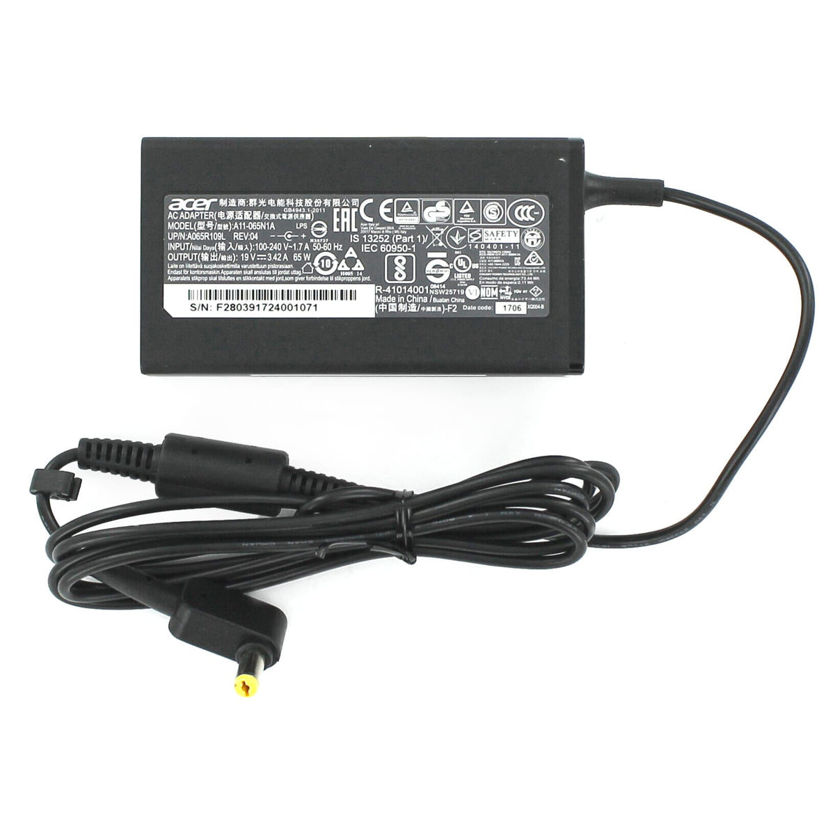 Acer bærbar AC adapter 65w