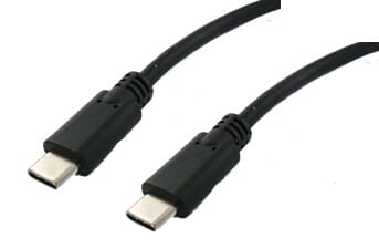 USB3.1 gen 2 type-c kabel 1 meter - sort
