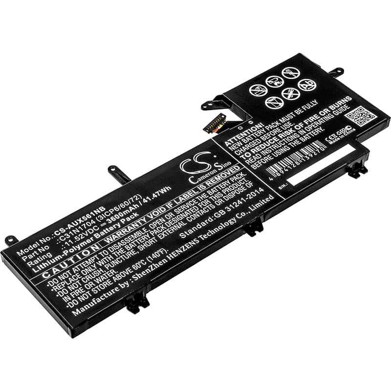 Udskiftning af bærbar batteri 3600mAh
