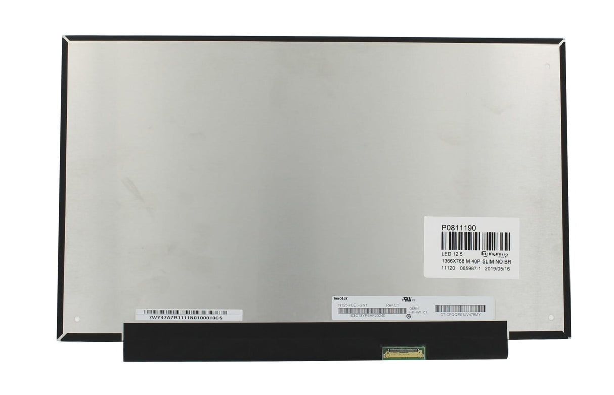 12,5 tommer LCD-skærm 1920x1080 mat 30pin EDP, IPS
