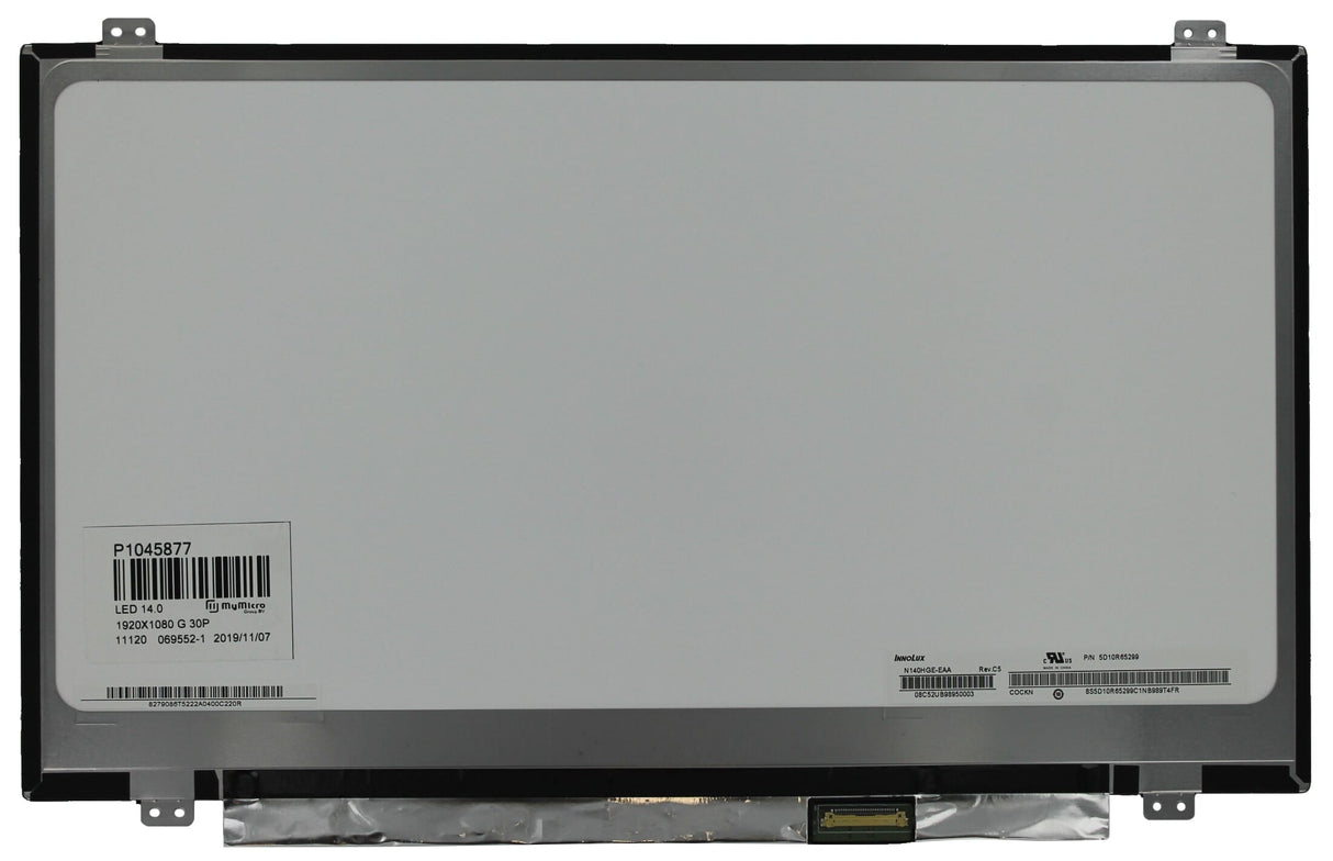 14,0 tommer LCD-skærm 1920x1080 mat 30pin EDP