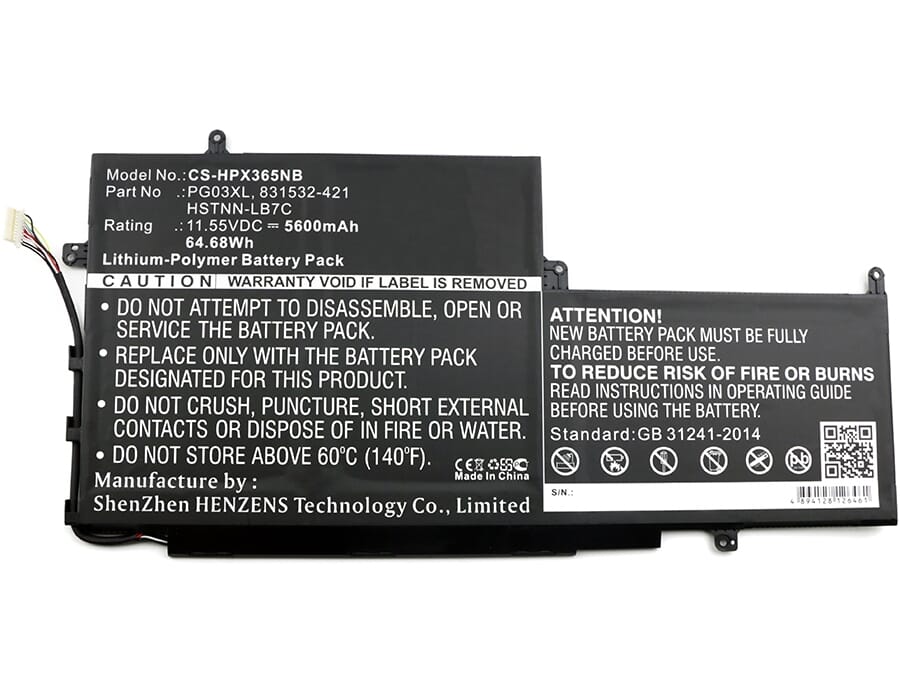 Udskiftning af bærbar batteri 5600mAh