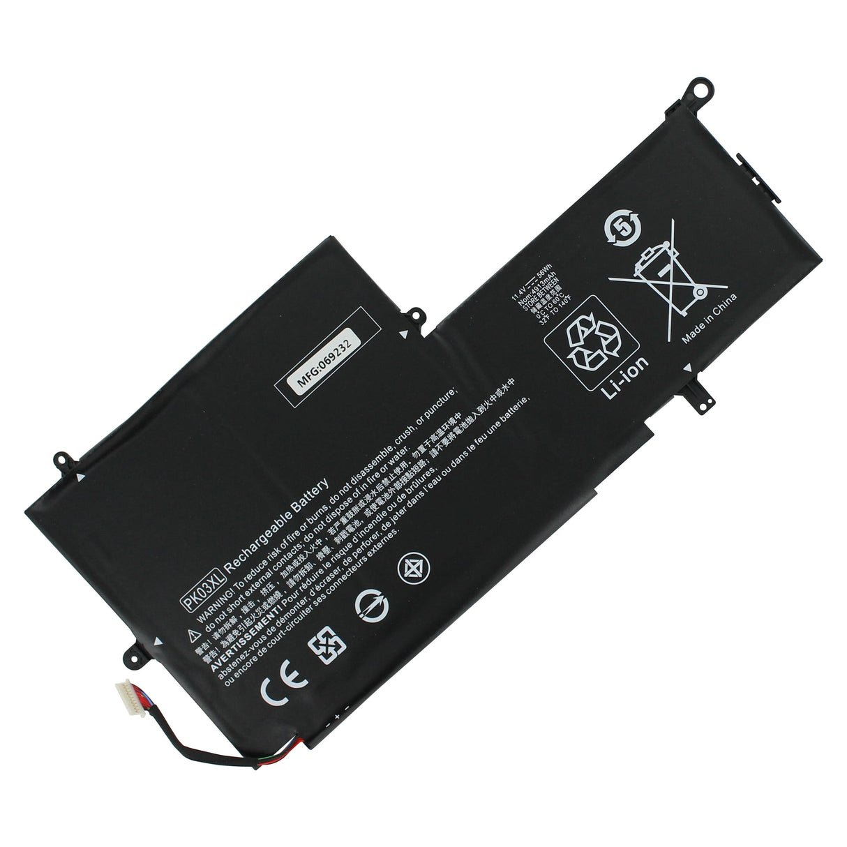 Udskiftning af bærbar batteri 4900mAh
