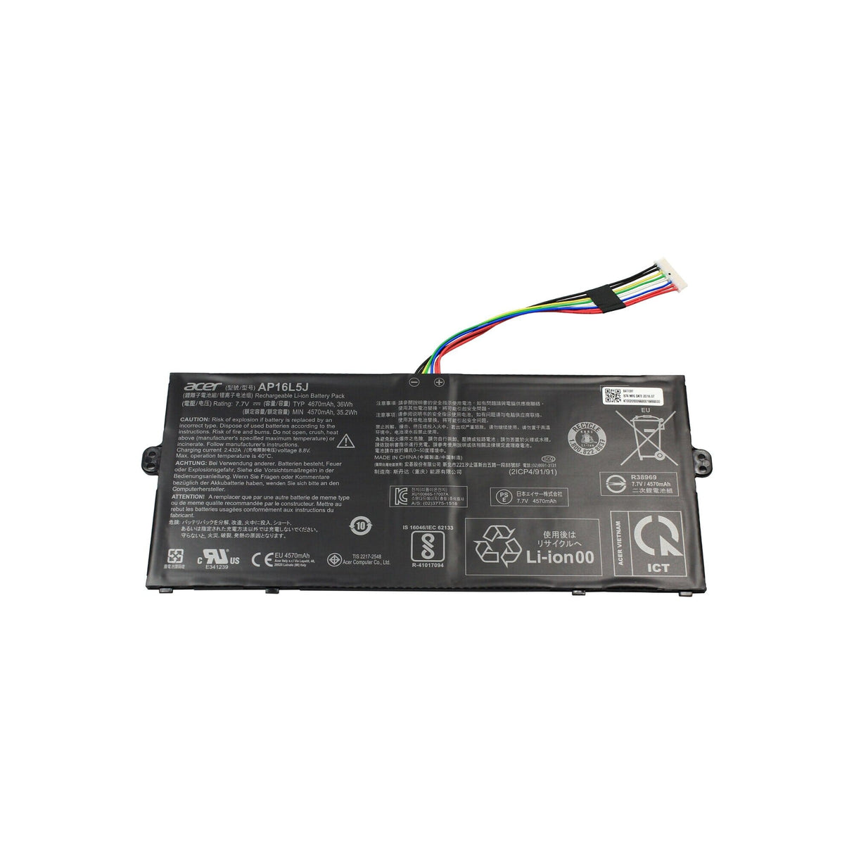 Acer bærbar batteri 4670mAh