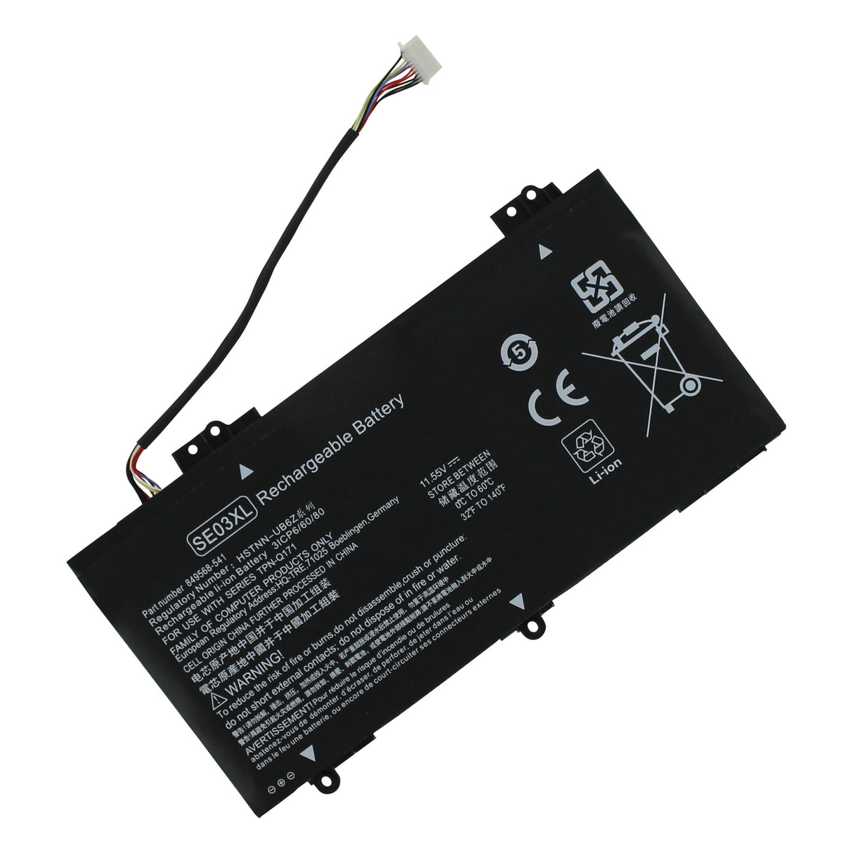 Udskiftning af bærbar batteri 3400mAh