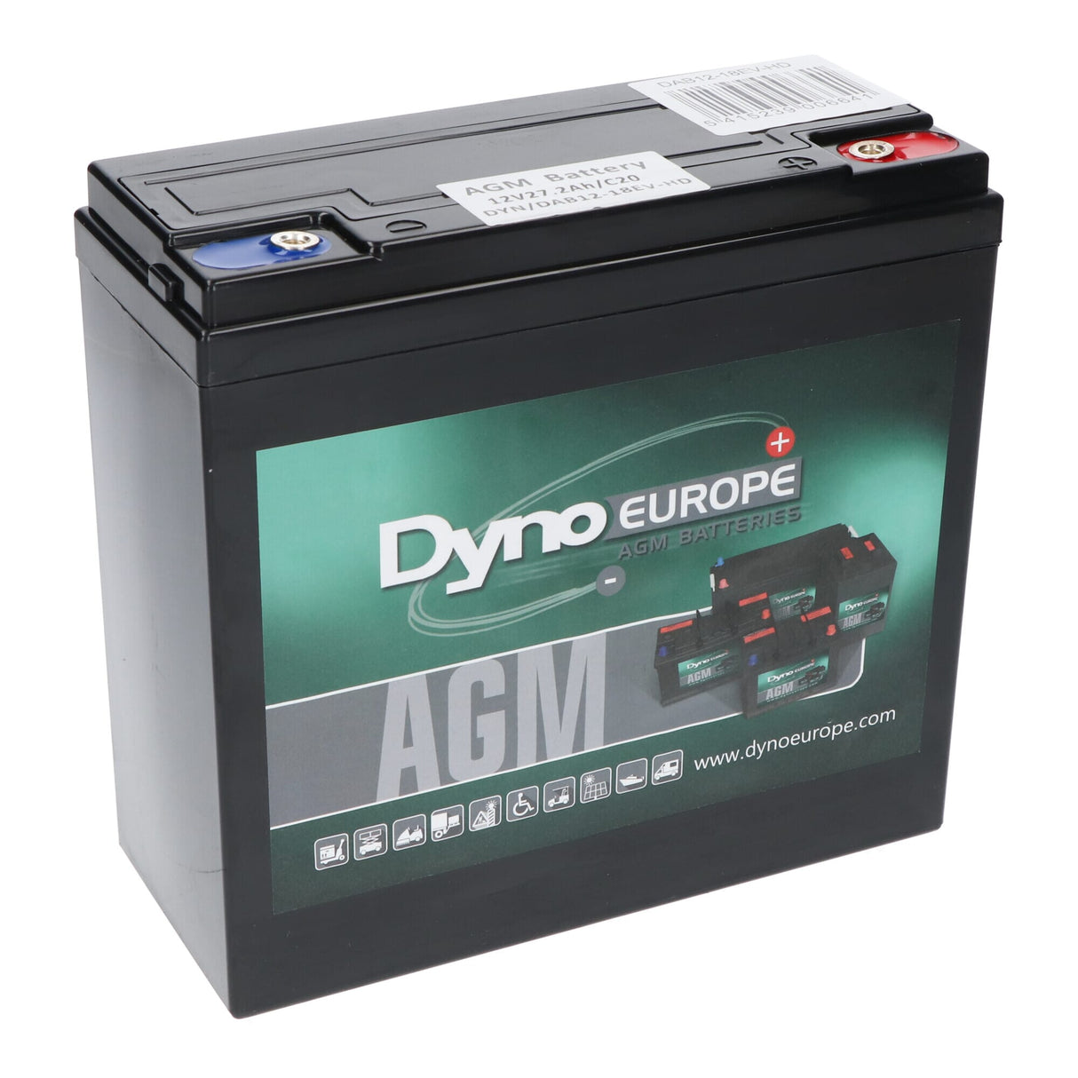 Dyno europe dyno blybatteri 12v 27,2ah