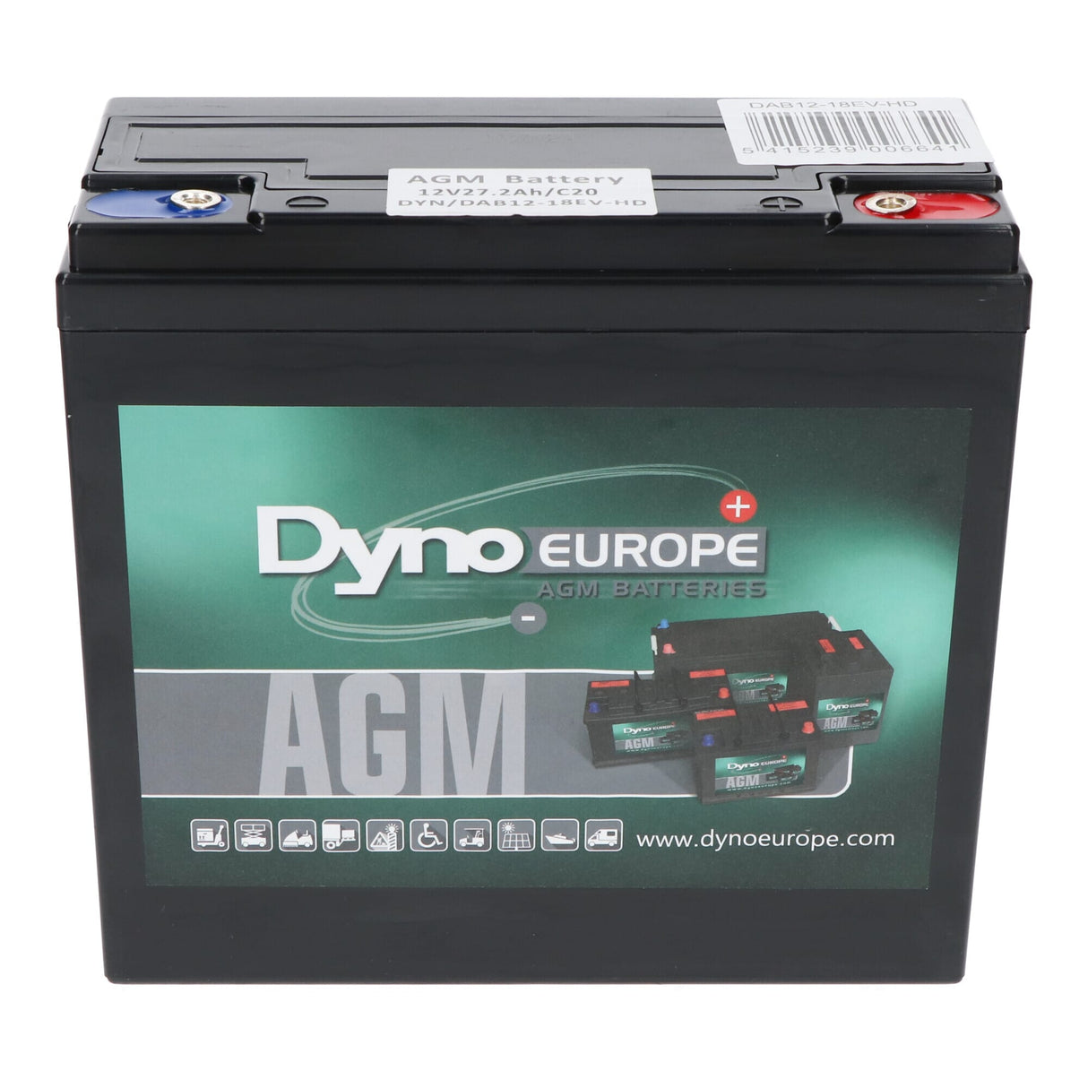 Dyno europe dyno blybatteri 12v 27,2ah