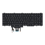Dell bærbar tastatur qwerty us + baggrundsbelyst